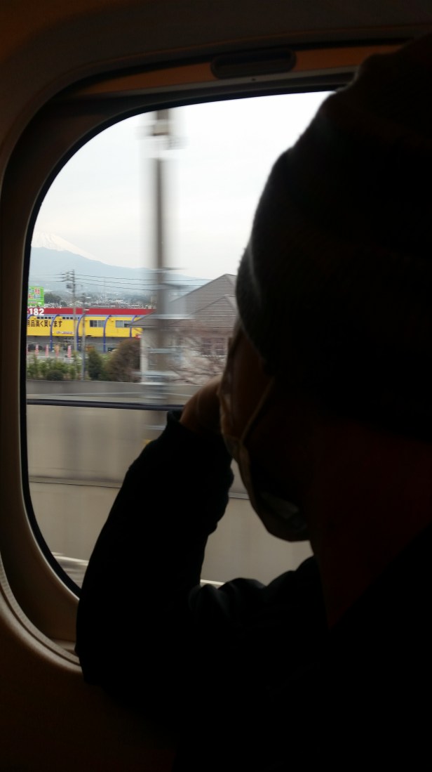 first glimpse of mt fuji